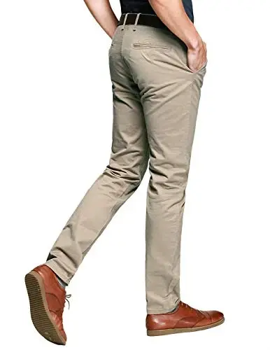 Match Mens Regular-Fit Casual Flat Front Chino Pants | Straight Leg, 100% Cotton, 5-Pocket Design, Office Wear, Weekend Casual, Daily Wear,Twill Fabric - 2
