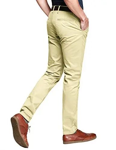 Match Mens Regular-Fit Casual Flat Front Chino Pants | Straight Leg, 100% Cotton, 5-Pocket Design, Office Wear, Weekend Casual, Daily Wear,Twill Fabric - Match (1)