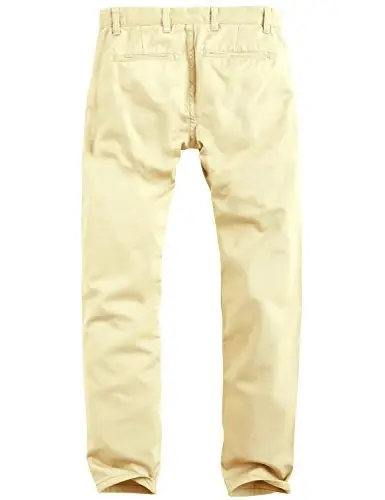 Match Mens Regular-Fit Casual Flat Front Chino Pants | Straight Leg, 100% Cotton, 5-Pocket Design, Office Wear, Weekend Casual, Daily Wear,Twill Fabric - 5