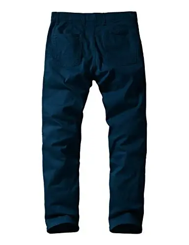 Match Men's Regular Fit Comfort Stretch Casual Chino Pants | Straight Leg, Cotton Blend, Twill Fabric, Flat Front, Business Casual, Daily Wear Everyday - 3