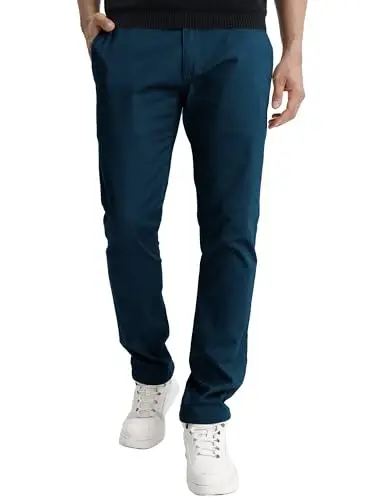 Match Men's Regular Fit Comfort Stretch Casual Chino Pants | Straight Leg, Cotton Blend, Twill Fabric, Flat Front, Business Casual, Daily Wear Everyday - 6