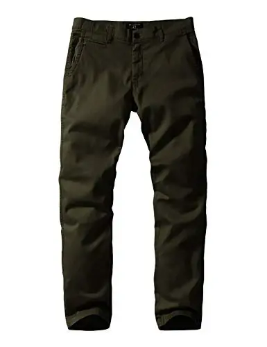 Match Men's Regular Fit Comfort Stretch Casual Chino Pants | Straight Leg, Cotton Blend, Twill Fabric, Flat Front, Business Casual, Daily Wear Everyday - 5