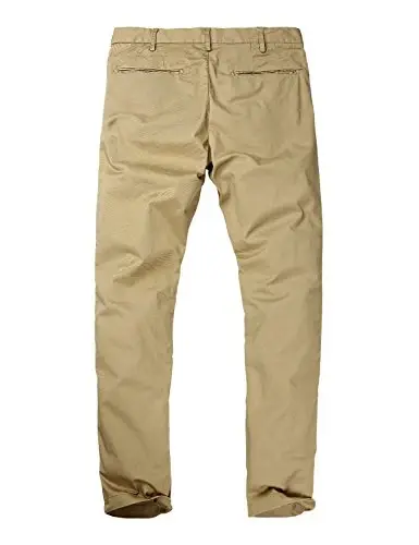 Match Men's Regular Fit Comfort Stretch Casual Chino Pants | Straight Leg, Cotton Blend, Twill Fabric, Flat Front, Business Casual, Daily Wear Everyday - 1