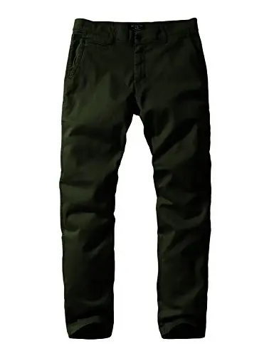 Match Men's Regular Fit Comfort Stretch Casual Chino Pants | Straight Leg, Cotton Blend, Twill Fabric, Flat Front, Business Casual, Daily Wear Everyday - 1