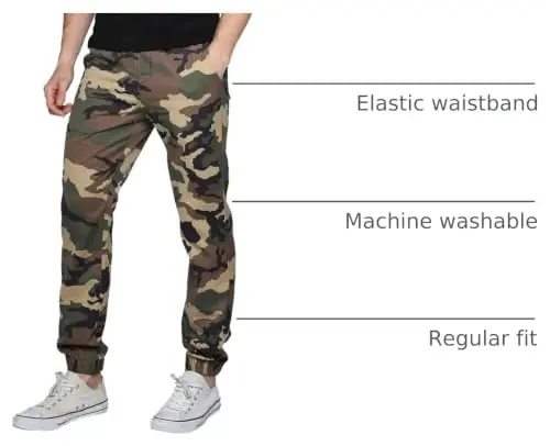 Match Men's Regular Fit Comfort Stretch Casual Chino Pants | Straight Leg, Cotton Blend, Twill Fabric, Flat Front, Business Casual, Daily Wear Everyday - 3