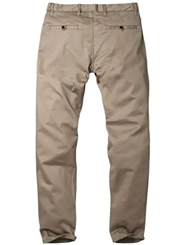 Match Men's Regular Fit Comfort Stretch Casual Chino Pants | Straight Leg, Cotton Blend, Twill Fabric, Flat Front, Business Casual, Daily Wear Everyday - 3