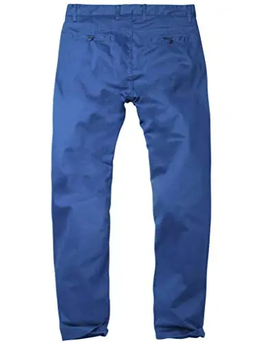 Match Men's Regular Fit Comfort Stretch Casual Chino Pants | Straight Leg, Cotton Blend, Twill Fabric, Flat Front, Business Casual, Daily Wear Everyday - 4