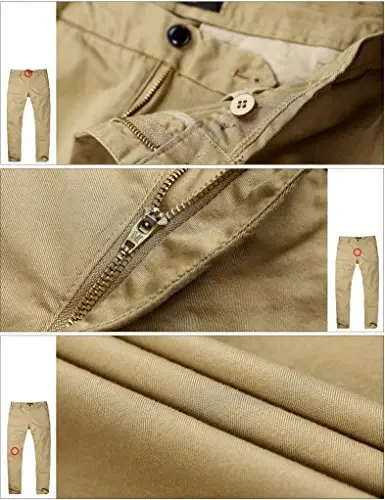 Match Men's Regular Fit Straight-Leg Casual Pants | 2-Button Fly Closure,Stretch Fabric,Year-Round Wear,Workwear Compatible,Versatile Daily Styling - 4
