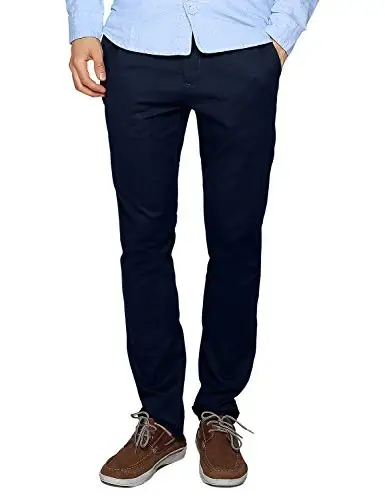Match Men's Regular Fit Straight-Leg Casual Pants | 2-Button Fly Closure,Stretch Fabric,Year-Round Wear,Workwear Compatible,Versatile Daily Styling - 1