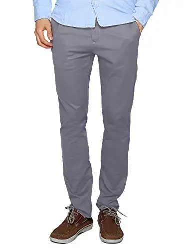 Match Men's Regular Fit Straight-Leg Casual Pants | 2-Button Fly Closure,Stretch Fabric,Year-Round Wear,Workwear Compatible,Versatile Daily Styling - 1