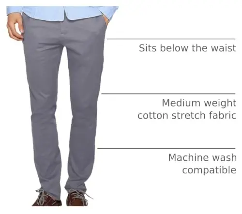 Match Men's Regular Fit Straight-Leg Casual Pants | 2-Button Fly Closure,Stretch Fabric,Year-Round Wear,Workwear Compatible,Versatile Daily Styling - 3
