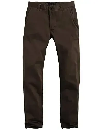 Match Mens Slim Tapered Flat Front Casual Pants - 3