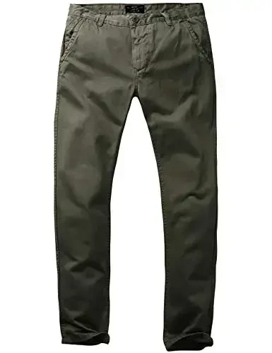 Match Mens Slim Tapered Flat Front Casual Pants - 3