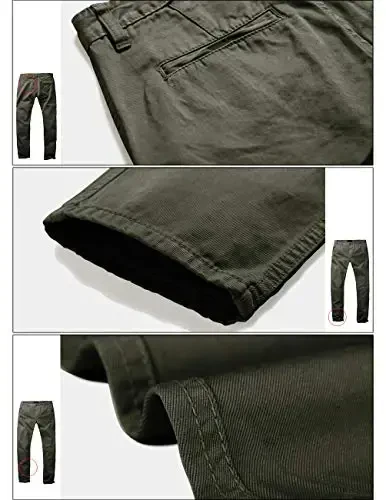 Match Mens Slim Tapered Flat Front Casual Pants - 6