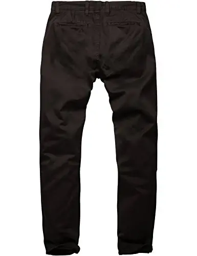 Match Mens Slim Tapered Flat Front Casual Pants - 4