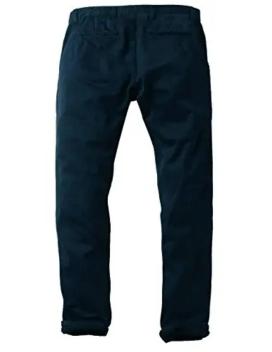 Match Mens Slim Tapered Flat Front Casual Pants - 4
