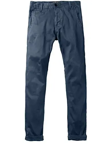 Match Mens Slim Tapered Flat Front Casual Pants - 3