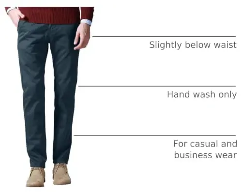 Match Mens Regular-Fit Casual Flat Front Chino Pants | Straight Leg, 100% Cotton, 5-Pocket Design, Office Wear, Weekend Casual, Daily Wear,Twill Fabric 