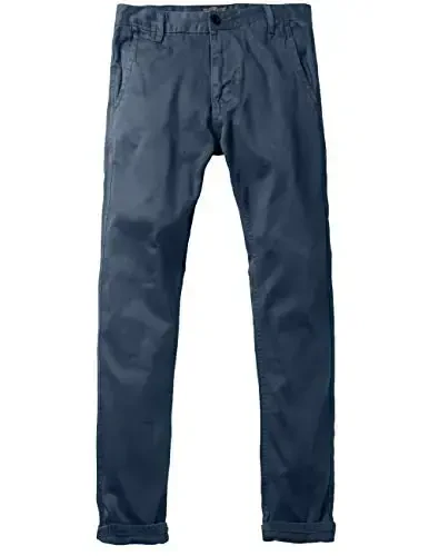 Match Mens Slim Tapered Flat Front Casual Pants - 3