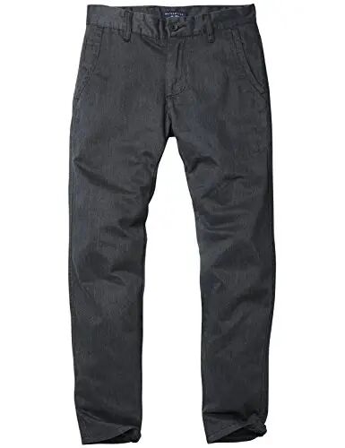 Match Mens Slim Tapered Flat Front Casual Pants - 3