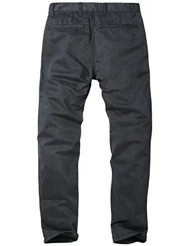 Match Mens Slim Tapered Flat Front Casual Pants - 4