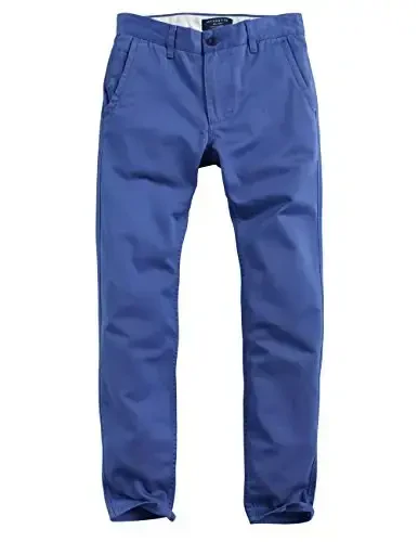 Match Mens Slim Tapered Flat Front Casual Pants - 3