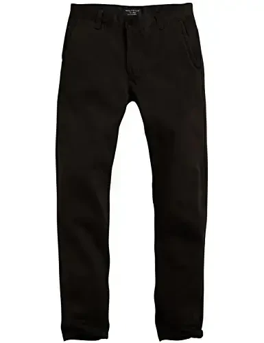 Match Mens Slim Tapered Flat Front Casual Pants - 3