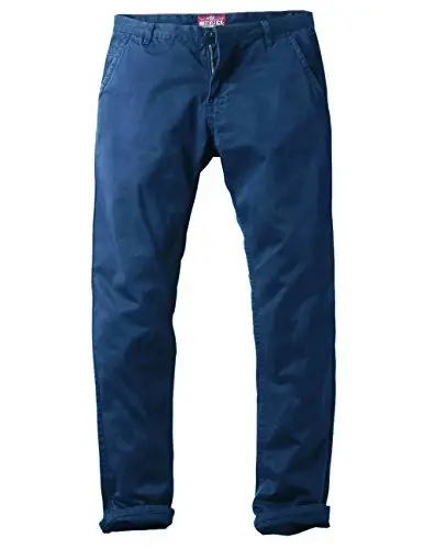 Match Mens Slim Tapered Flat Front Casual Pants - 3
