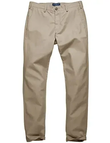 Match Men's Slim Tapered Stretchy Casual Pants - 2