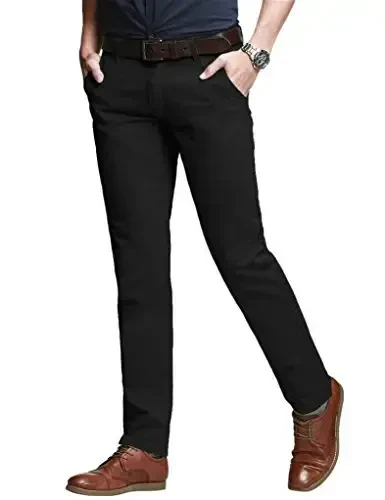 Match Men's Slim Tapered Stretchy Casual Pants - MATCH