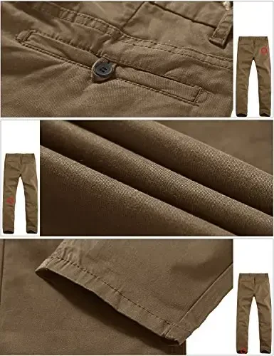 Match Men's Slim Tapered Stretchy Casual Pants #8105 - 5