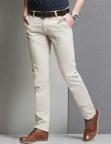 Match Men's Slim Tapered Stretchy Casual Pants #8105 - 6