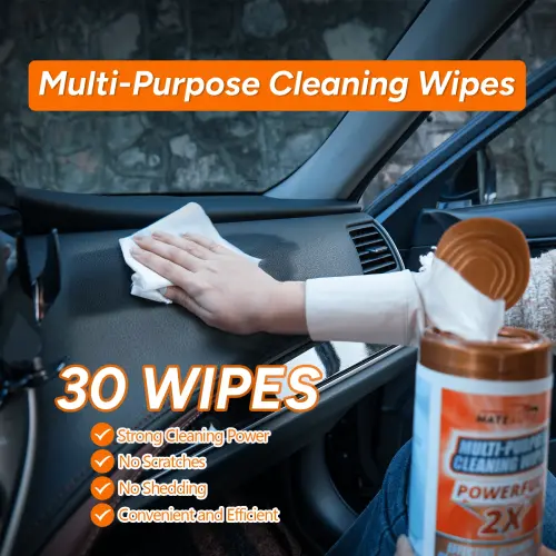 MateAuto Interior Car Cleaning Kit,19PCS Car Cleaning Wipes Interior for Leather Seat,Dashboard Cleaner,Detailing Brush Set,Windshield Cleaning Tool,Air vent,Car Cleaning Gel-19PC - 3