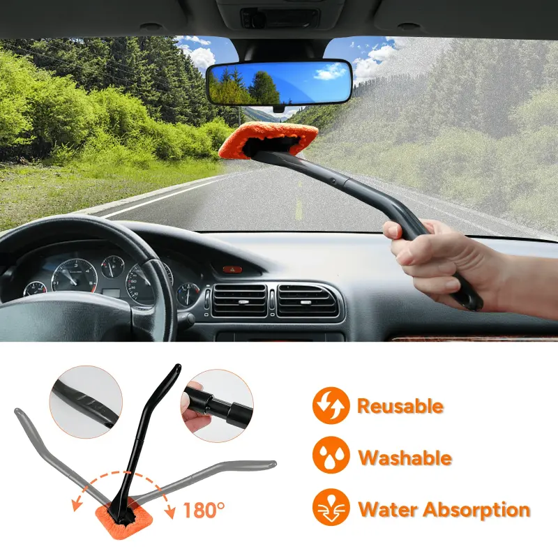 MateAuto Interior Car Cleaning Kit, 19PCS Car Cleaning Wipes Interior for Leather Seat, Dashboard Cleaner, Detailing Brush Set, Windshield Cleaning Tool, Air vent, Car Cleaning Gel - 4