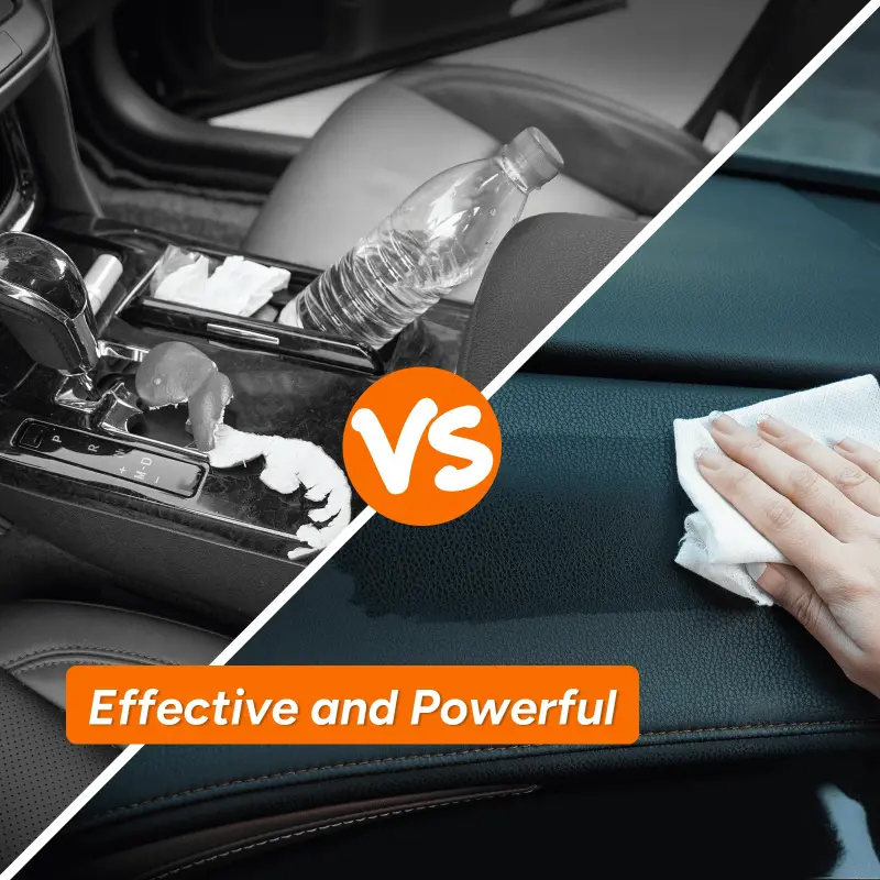 MateAuto Interior Car Cleaning Kit, 19PCS Car Cleaning Wipes Interior for Leather Seat, Dashboard Cleaner, Detailing Brush Set, Windshield Cleaning Tool, Air vent, Car Cleaning Gel - 7