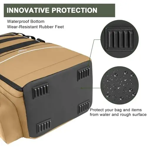 MATEIN Fishing Backpack, Water Resistant Tackle Storage Bag with Rod Holders & Cooler, Fishing Gifts for Men - MATEIN (1)