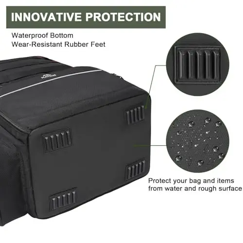 MATEIN Fishing Backpack, Water Resistant Tackle Storage Bag with Rod Holders & Cooler, Fishing Gifts for Men - 3