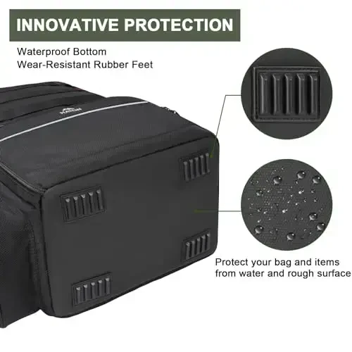 MATEIN Fishing Backpack Tackle Box, Water Resistant Fishing Storage Bag with Rod Holders & Cooler, Fishing Gear Gifts for Men - 3