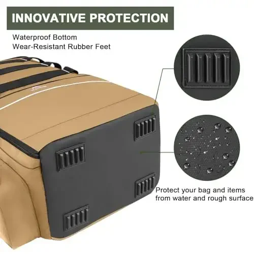 MATEIN Fishing Backpack Tackle Box, Water Resistant Fishing Storage Bag with Rod Holders & Cooler, Fishing Gear Gifts for Men - 6