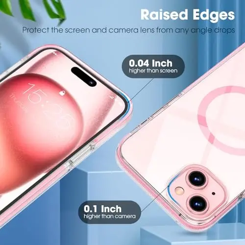 MATEPROX Compatible with iPhone 15 Plus Case, Clear Thin Slim Cover Shockproof Bumper Case for iPhone 15 Plus 6.7