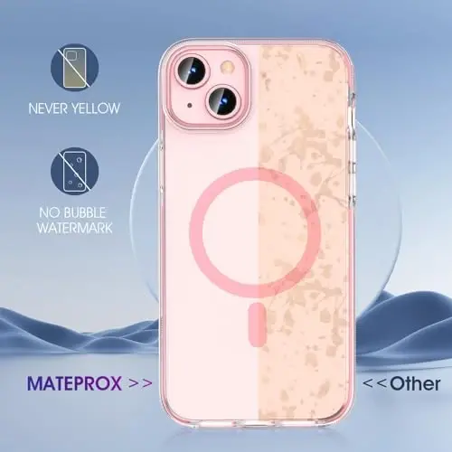 MATEPROX iPhone 15 Plus uchun mos keluvchi g'ilof, shaffof ingichka yupqa qopqoq, iPhone 15 Plus 6.7