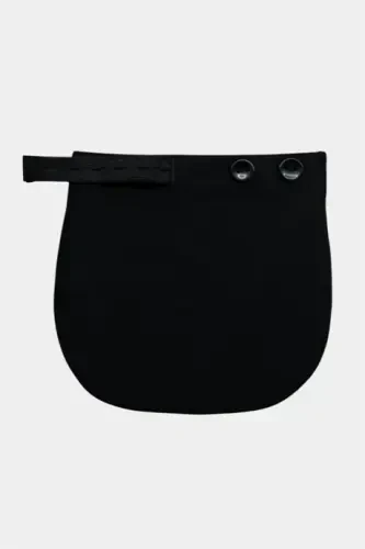 Maternity Pants Waist Extender - Women's Pants Extender, Right Button Compatible, Adjustable Attachment Black - 3