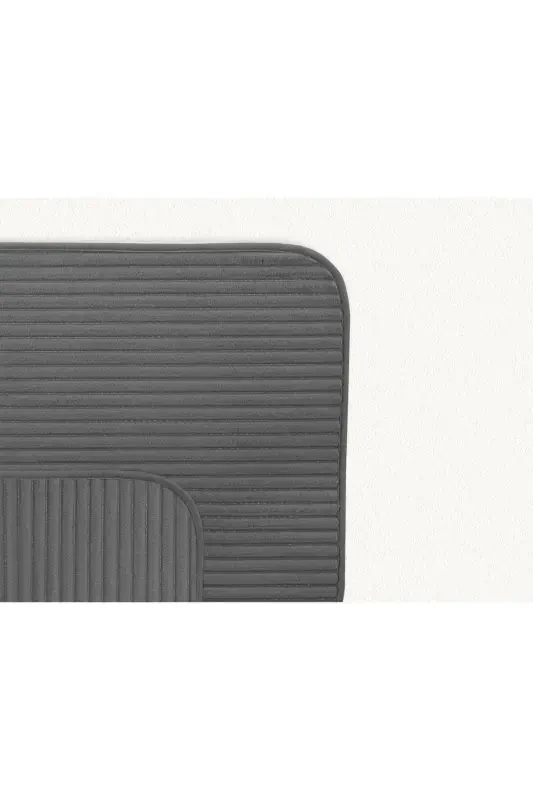 Mathilda 2-Piece Bath Mat - Anthracite - 50x80 Cm - ANTHRACITE - 3