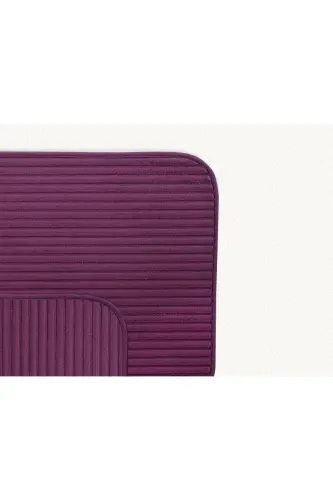 Mathılda 2'li Banyo Paspası - Bordo - 50x80 Cm-BORDO - 3