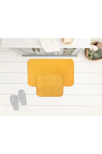 Mathılda Banyo Paspası - Hardal - 50x80 Cm-HARDAL 