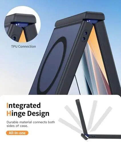 Матовый чехол FNTCASE для Samsung-Galaxy Z Flip 8 с защитой шарнира | Совместим с Magsafe, защитная пленка, ударопрочная защита военного класса, магнитный полупрозрачный чехол для телефона - 6