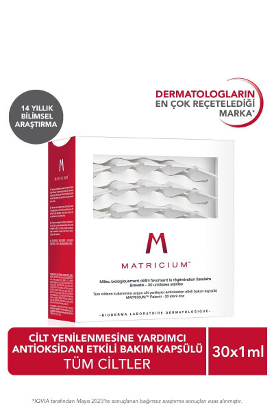 Matrıcıum Regenerating Antioxidant Niacinamide, Peptide, Hyaluronic Acid Care Capsule 30x1ml - 1