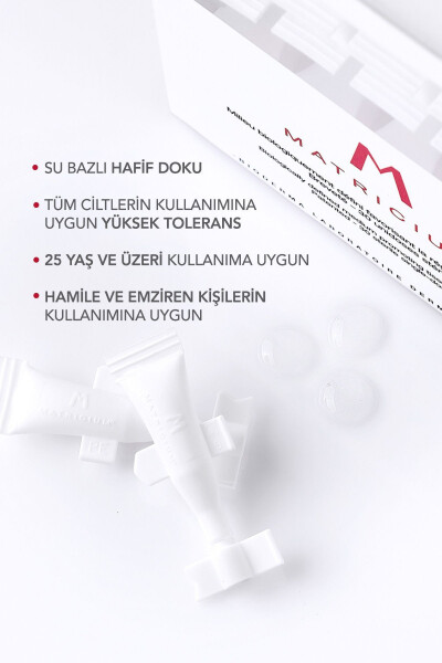 Matrıcıum Yangilanadigan Antioksidant Taʼsirli Niatsinamid, Peptid, Giyaluron kislotali Parvarish Kapsulası 30x1ml - 8