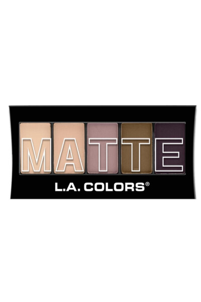 Matte 5 Color Eyeshadow Palette - Natural Linen 81555744717 - GENEL MARKALAR (1)