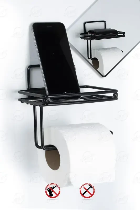Matte Black Spare Toilet Paper Holder Vs714 - VIPGROSS